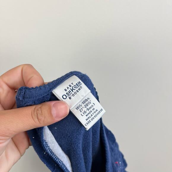 Vintage OshKosh B'gosh Navy Jumpsuit 6-9 Months - Picture 4 of 6